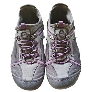 J-41 Womens Gray & Purple Athletic Hiking Shoes Size 9.5 Outdoor Coastal